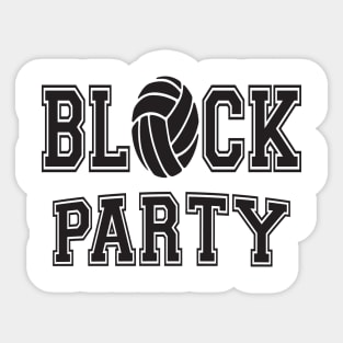 Block Party Volleyball Sticker